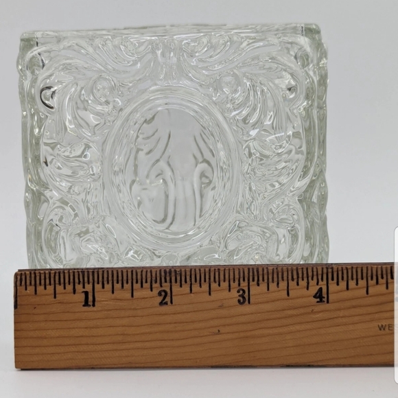 Vintage Avon Elegant Clear Glass Vase/ Candle Holder - Picture 6 of 8